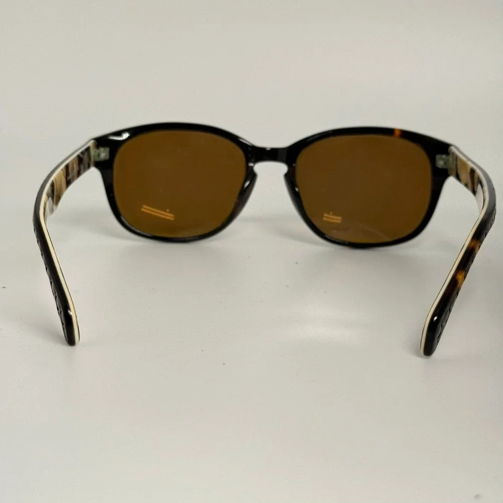 Vera Bradley Claudette Polarized Sunglasses Black Tortoise Camellia Floral 24181